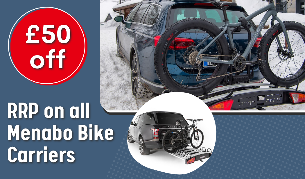 £50 off rrp on all Menabo Bike carriers